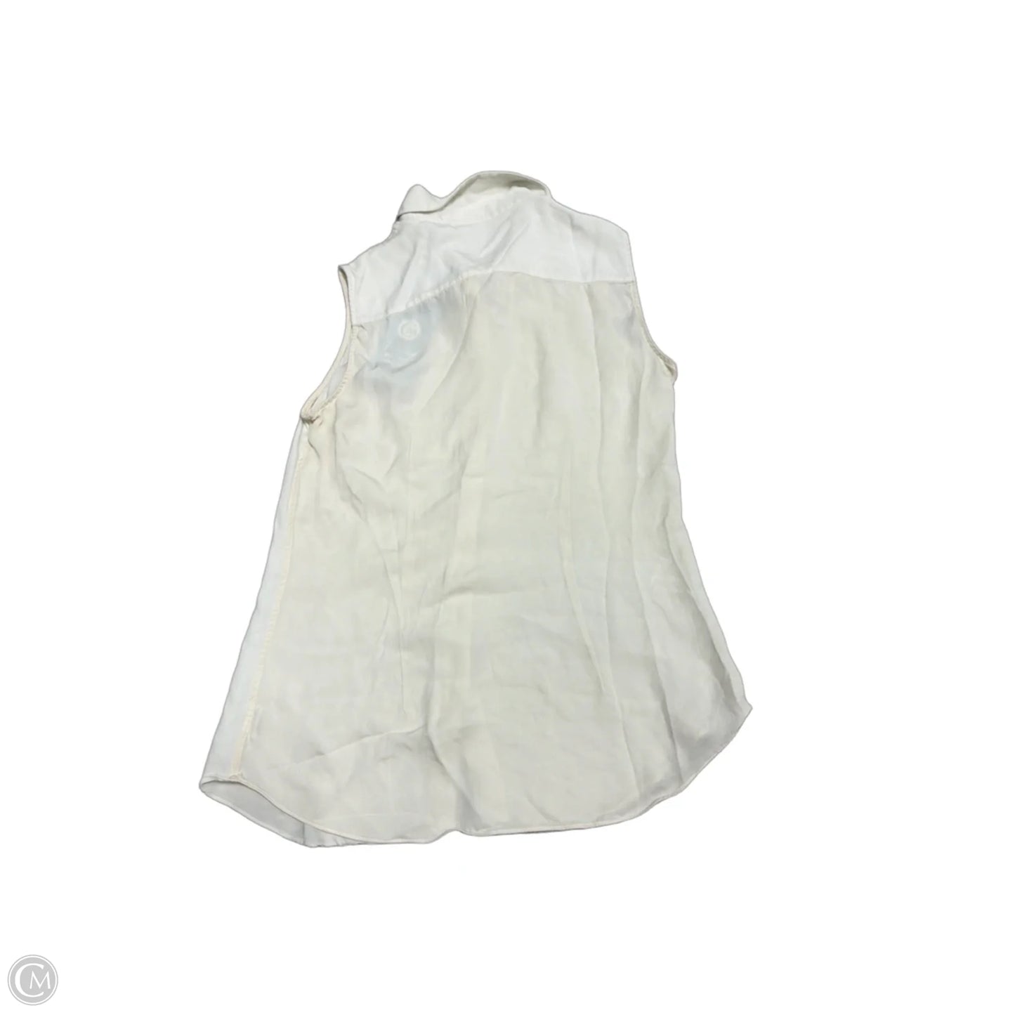 Top Sleeveless By Theory In White, Size: S