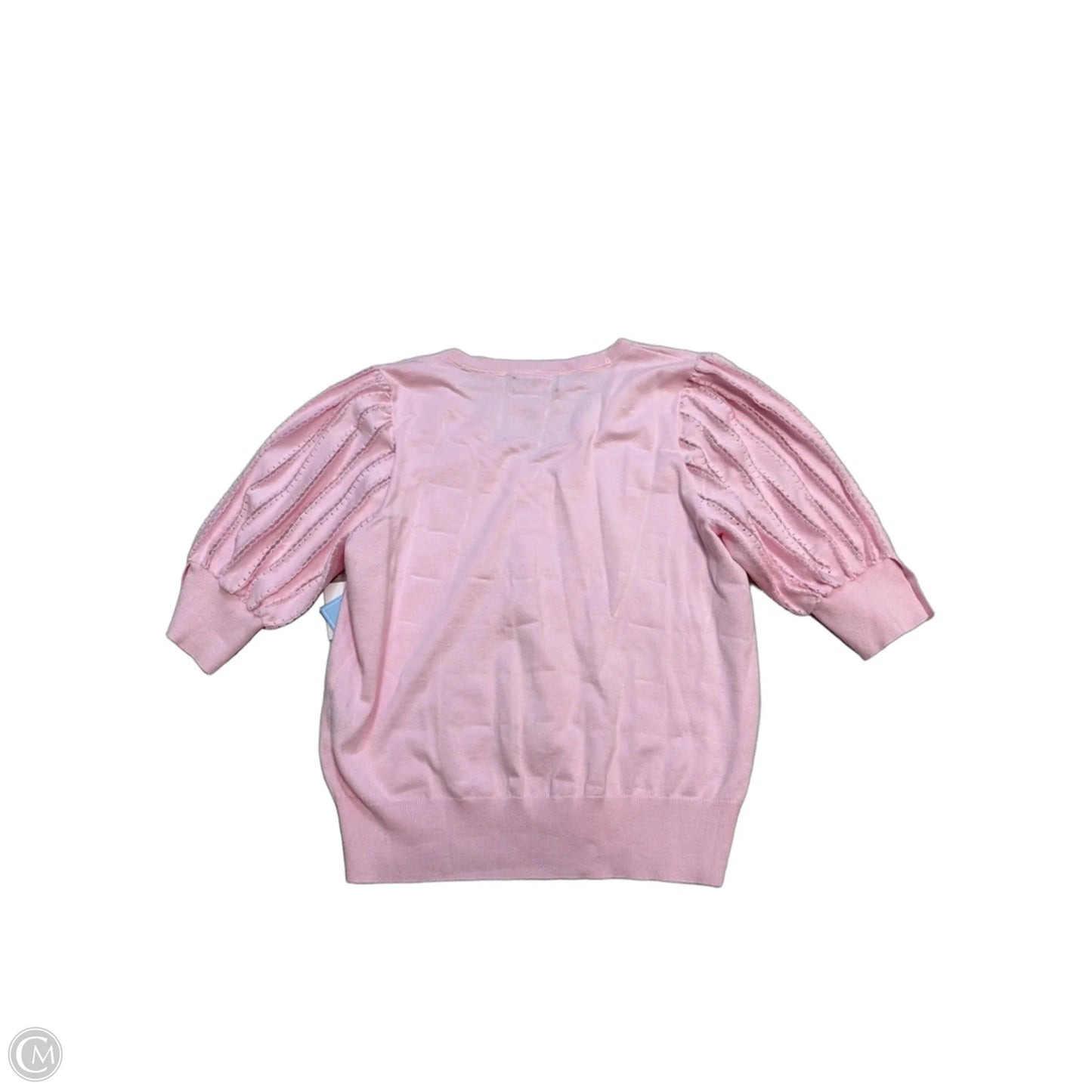 Top Short Sleeve Designer By Karl Lagerfeld In Pink, Size: L
