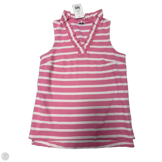 New! Top Sleeveless By Crown And Ivy In Pink & White, Size: M