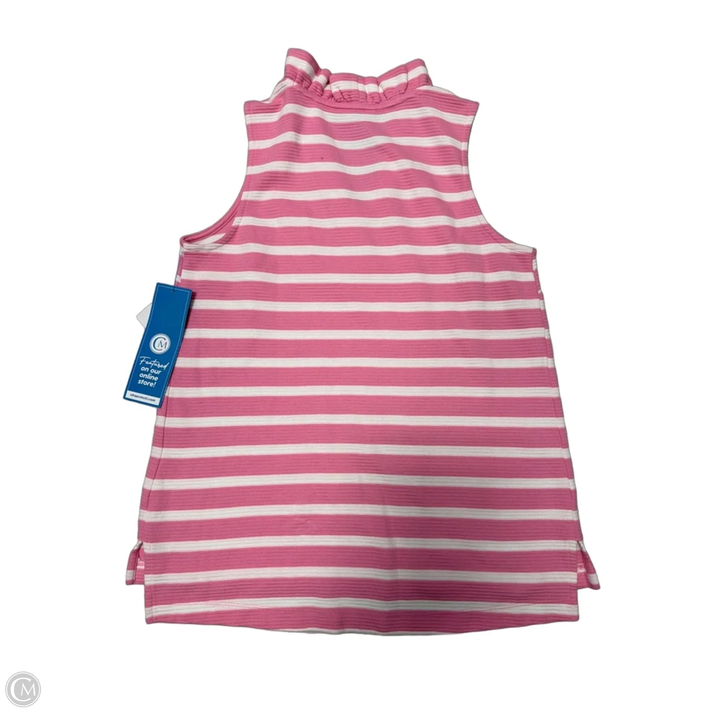 New! Top Sleeveless By Crown And Ivy In Pink & White, Size: M