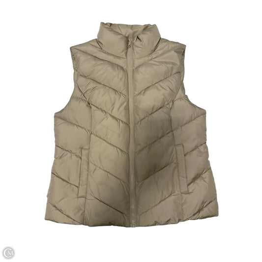 Vest Designer By Cole-Haan In Beige, Size: M