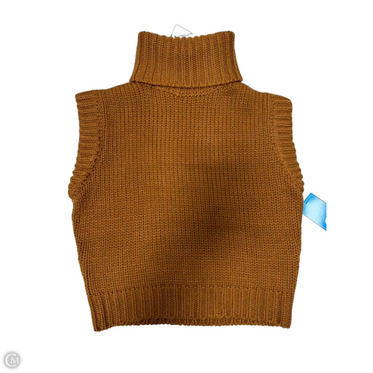 New! Sweater Short Sleeve By Zara In Brown, Size: S