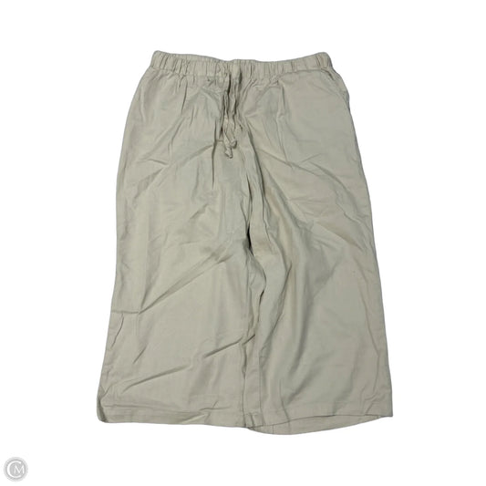New! Woman Within Cropped Pants in Cream, Size 18
