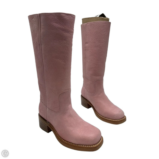 Frye Designer Boots in Pink, Size 6