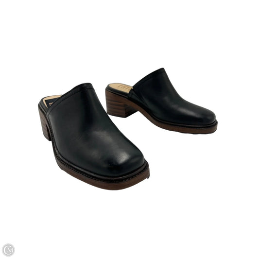 New! Frye Kate Designer Mules in Black, Size 8.5