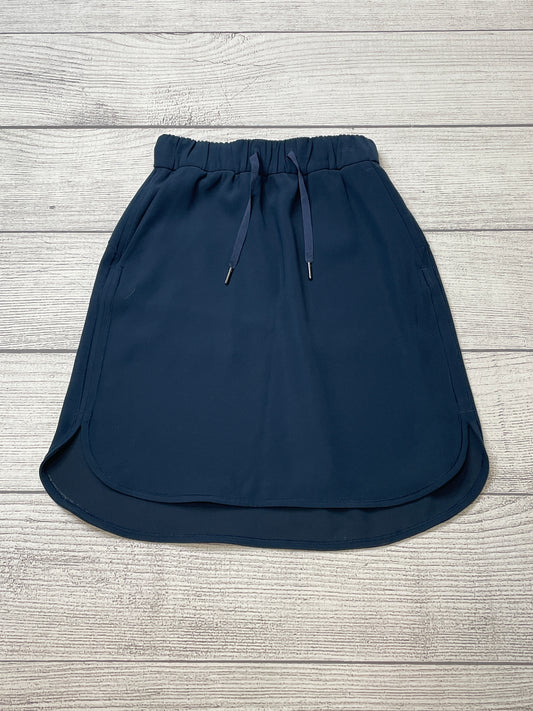 Navy Athletic Skirt Skort Lululemon, Size Xs