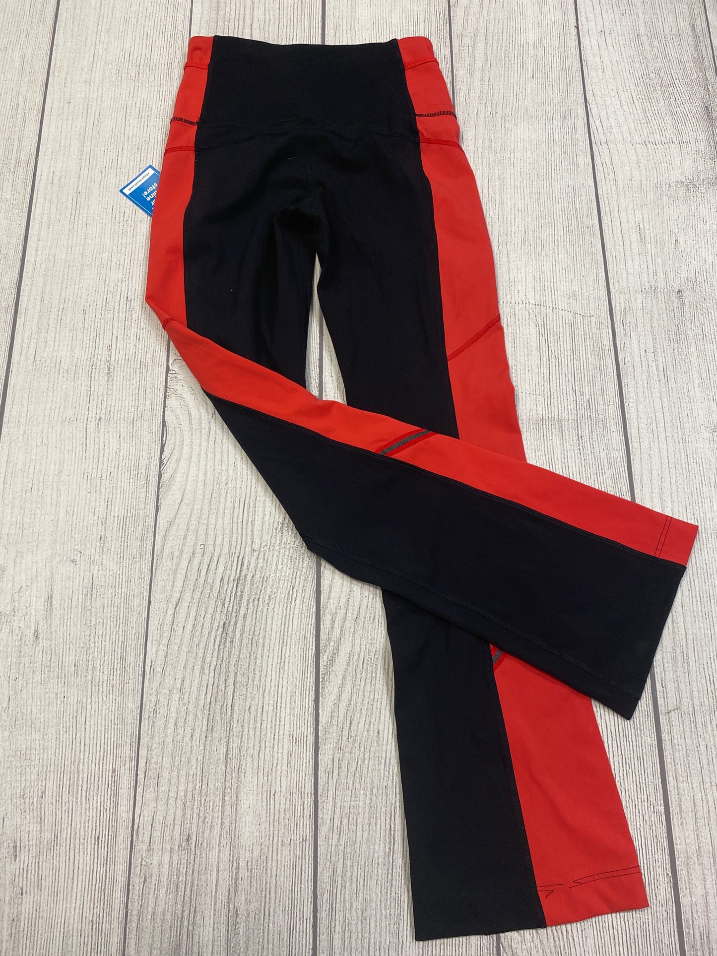 Red Black Athletic Leggings Lululemon, Size S