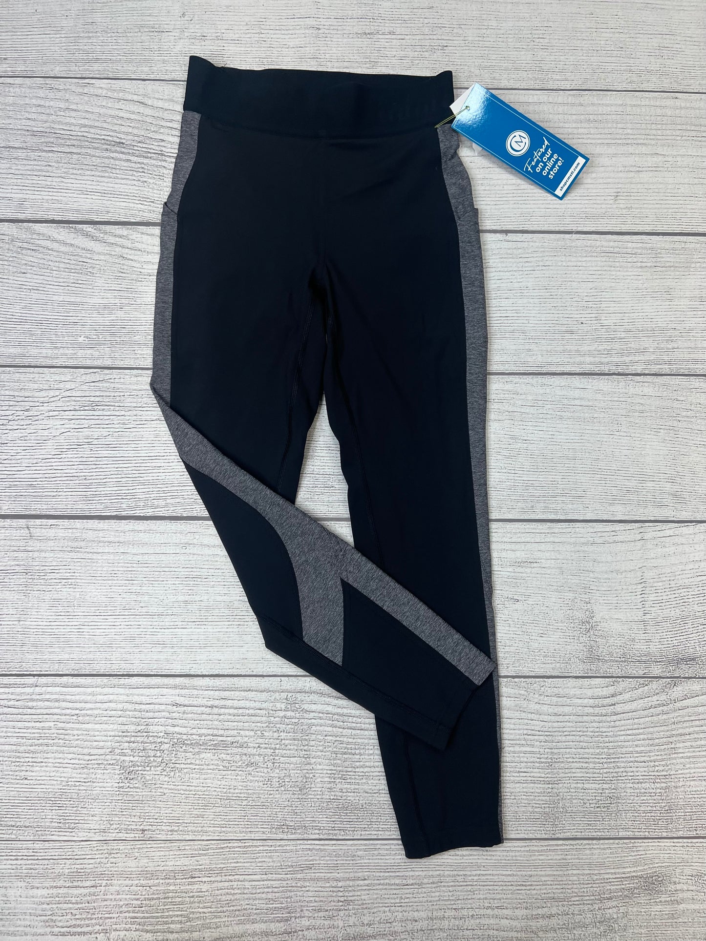 Black Grey Athletic Leggings Lululemon, Size S