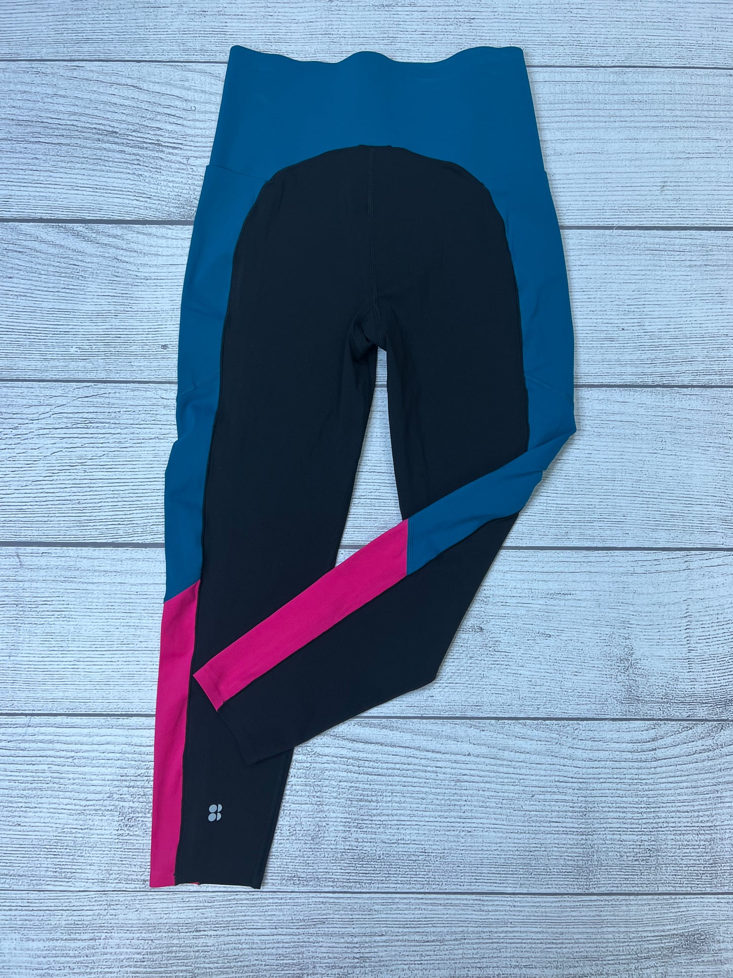 Black Blue Athletic Leggings Sweaty Betty, Size M