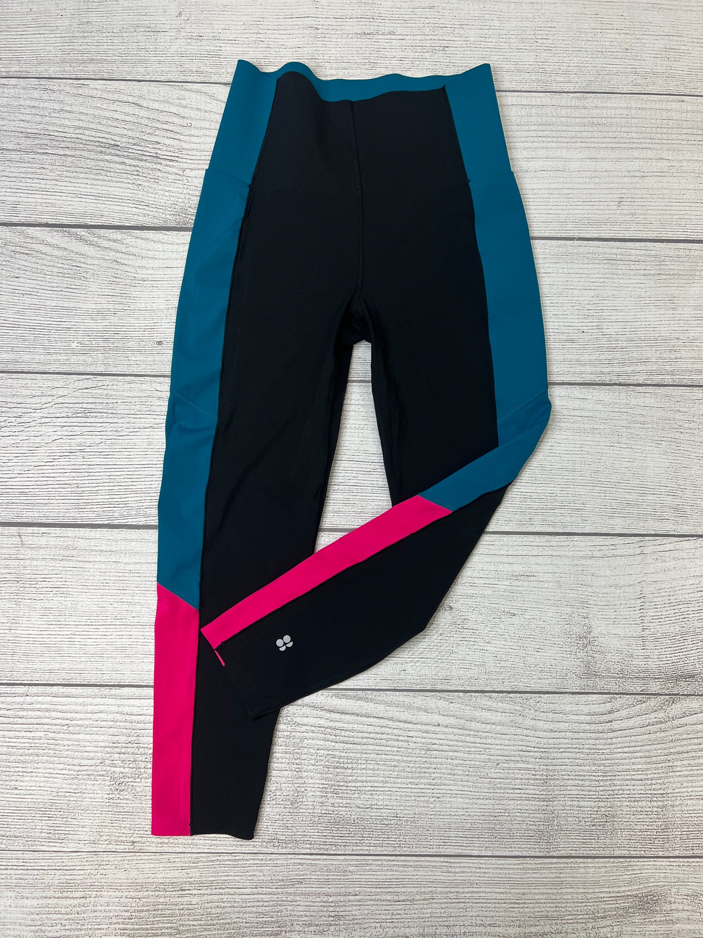 Black Blue Athletic Leggings Sweaty Betty, Size M