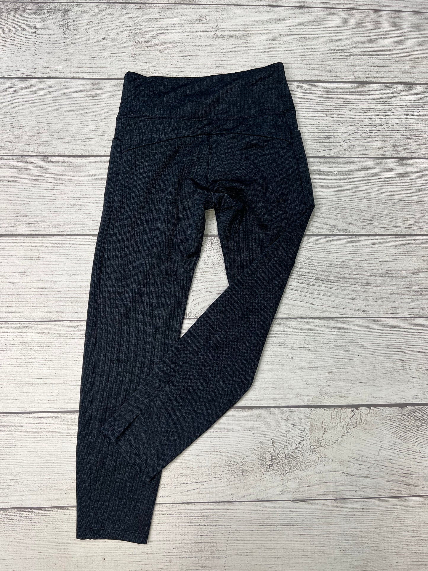 Athletic Leggings By Athleta In Blue Black, Size: S