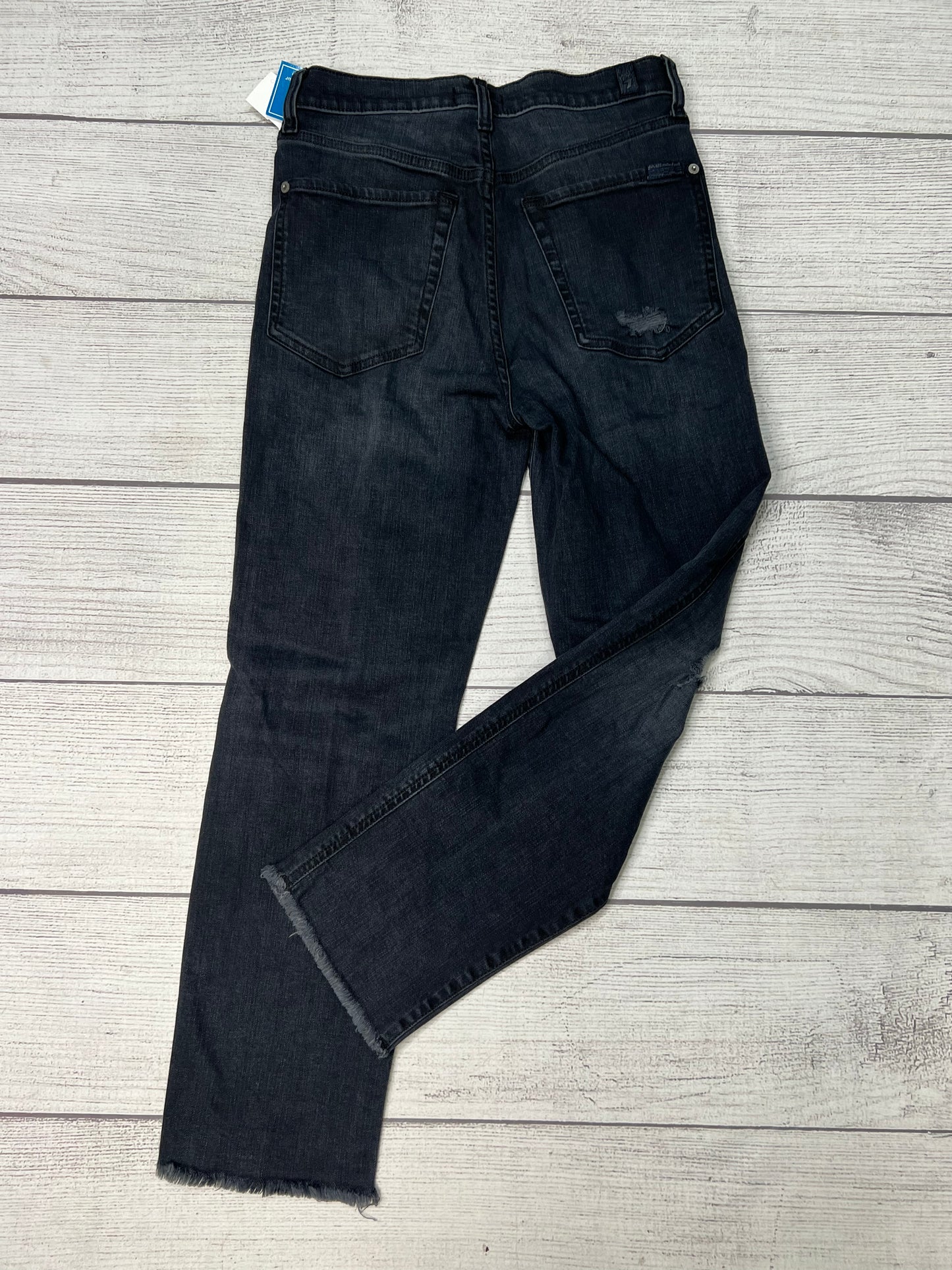 Jeans Designer By 7 For All Mankind In Black, Size: 4