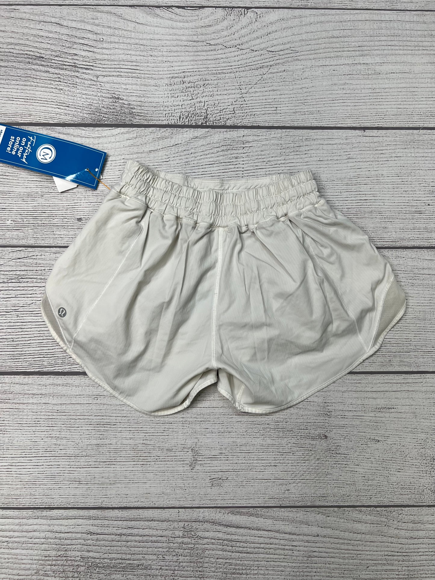 Athletic Shorts By Lululemon In White, Size: S