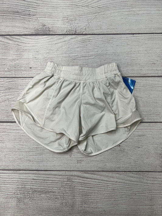 Athletic Shorts By Lululemon In White, Size: S