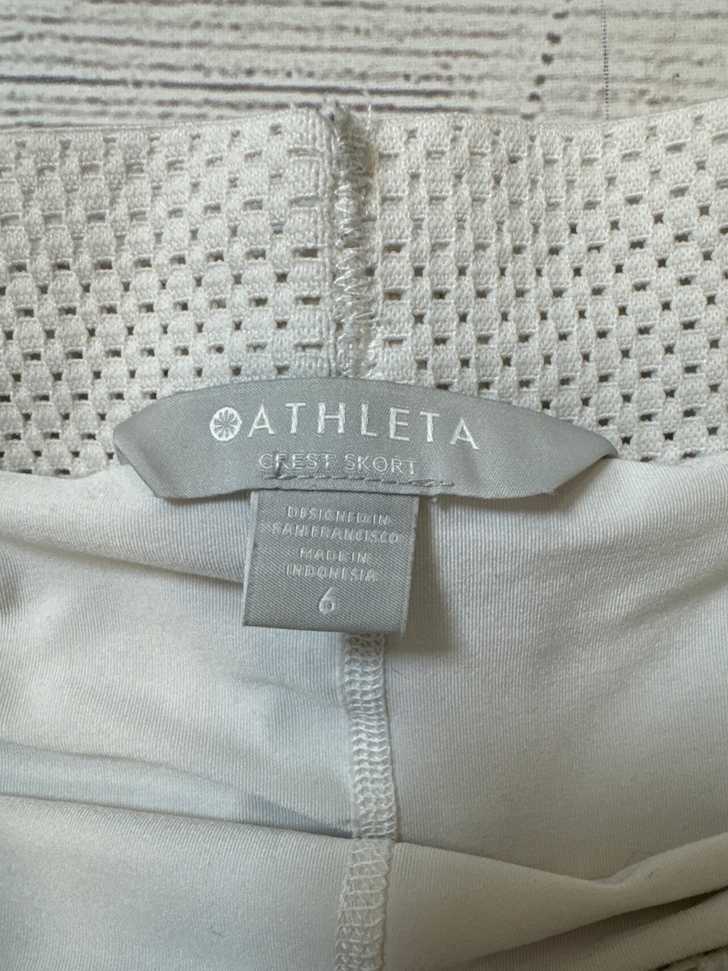 Athletic Skort By Athleta In White, Size: S