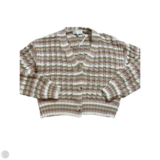 Sweater Cardigan By John + Jenn In Striped Pattern, Size: M