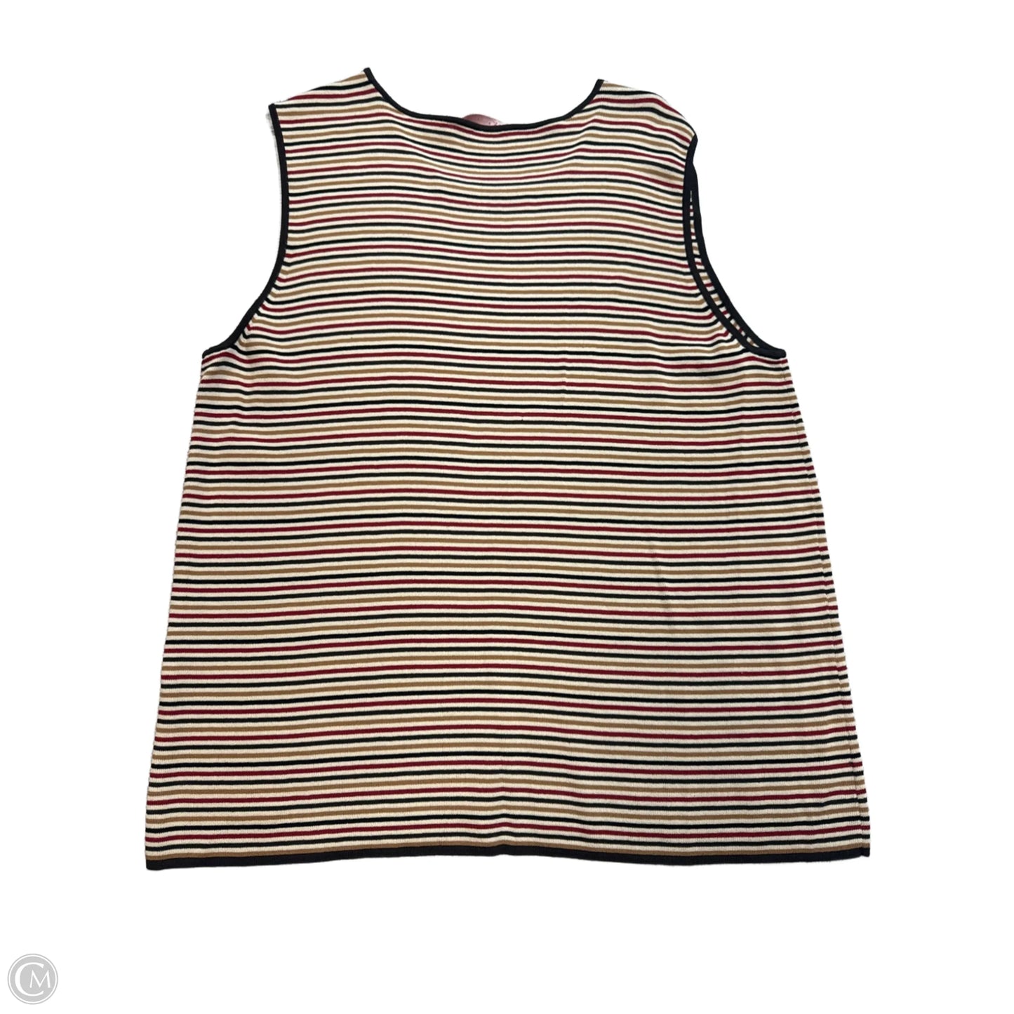 Tank Top By Anne Klein In Striped Pattern, Size: 2x