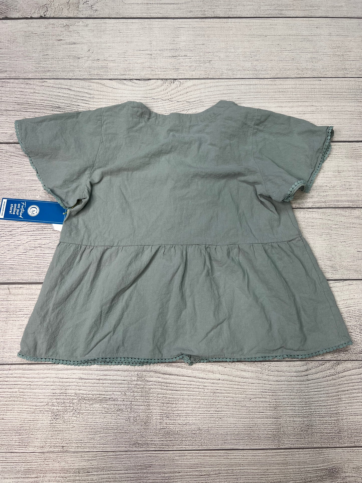 Top Short Sleeve By Emory Rose Size: 1x