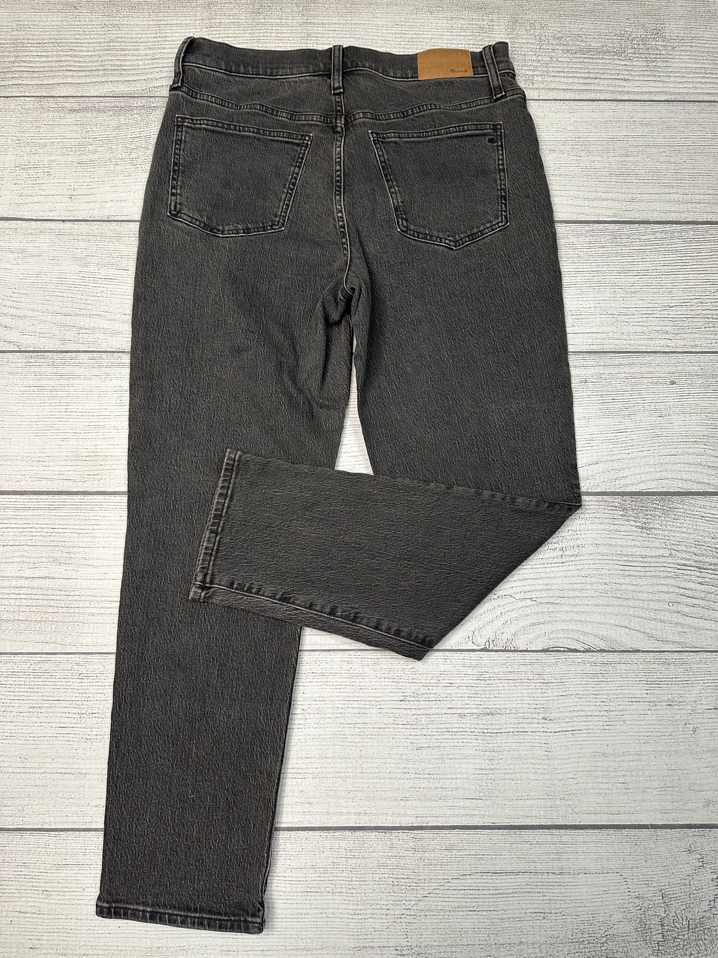 Jeans Straight By Madewell In Black, Size: 8