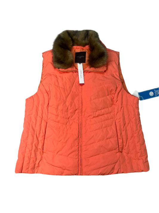 Vest Puffer & Quilted By Talbots In Orange, Size: 3x