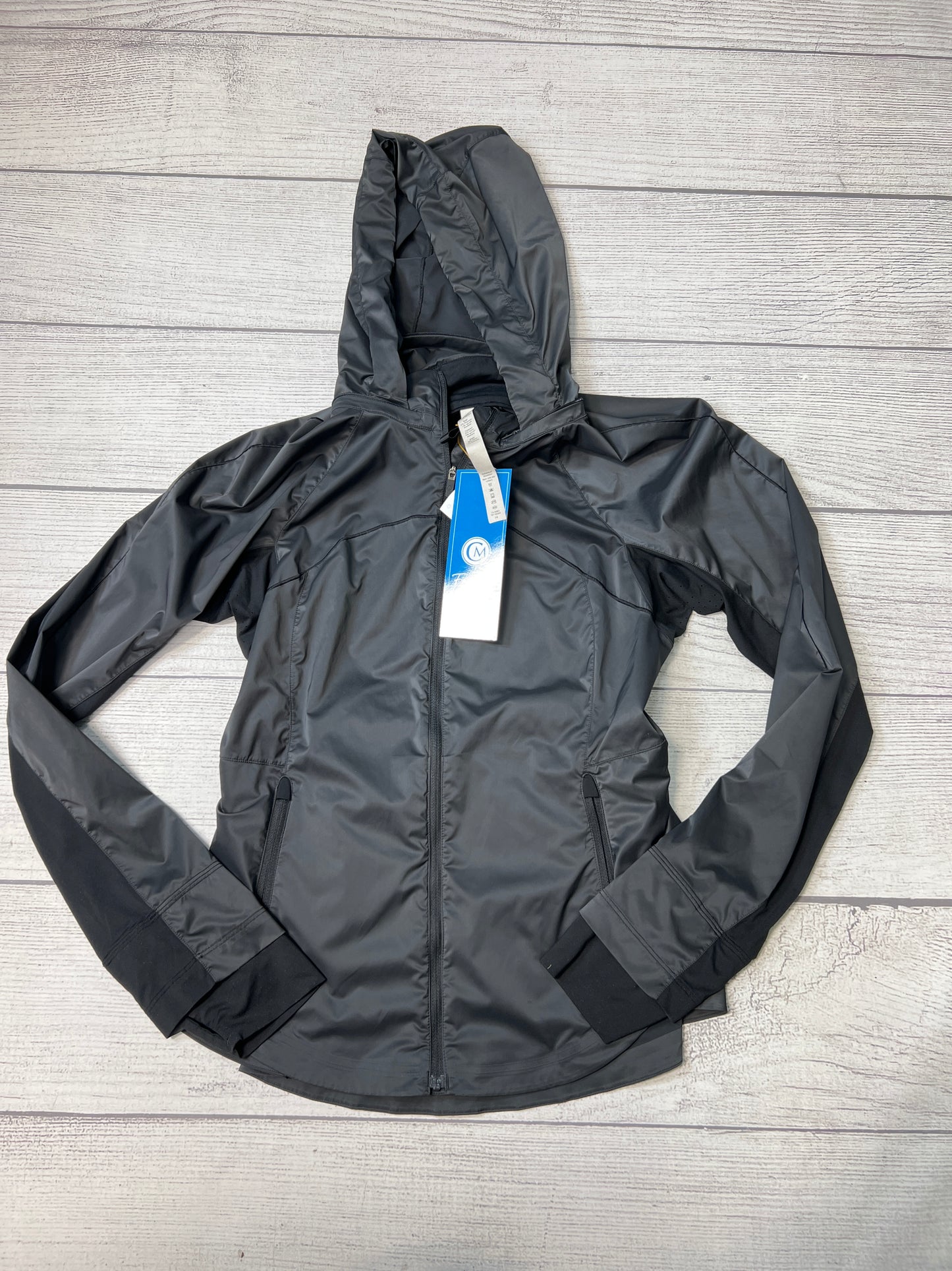 Jacket Windbreaker By Lululemon In Black, Size: 8