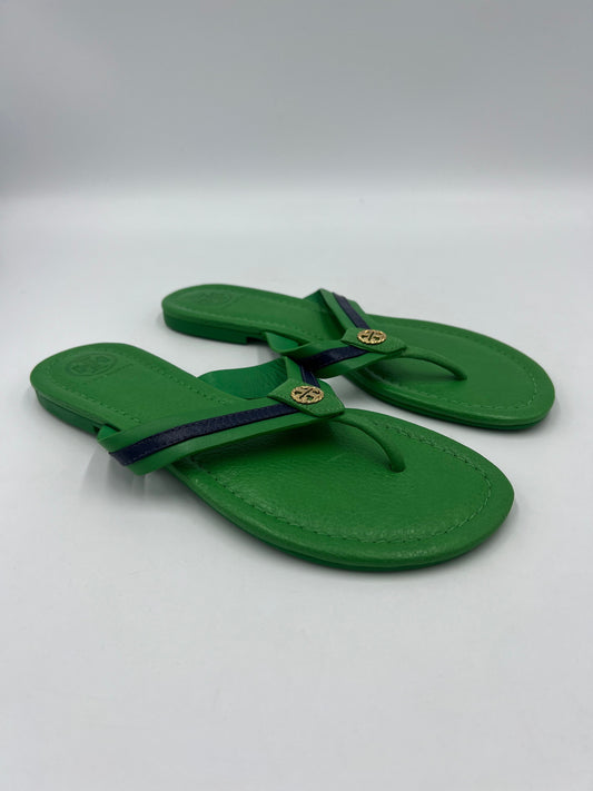 Like New! Tory Burch Logo Leather Sandals   Size: 7