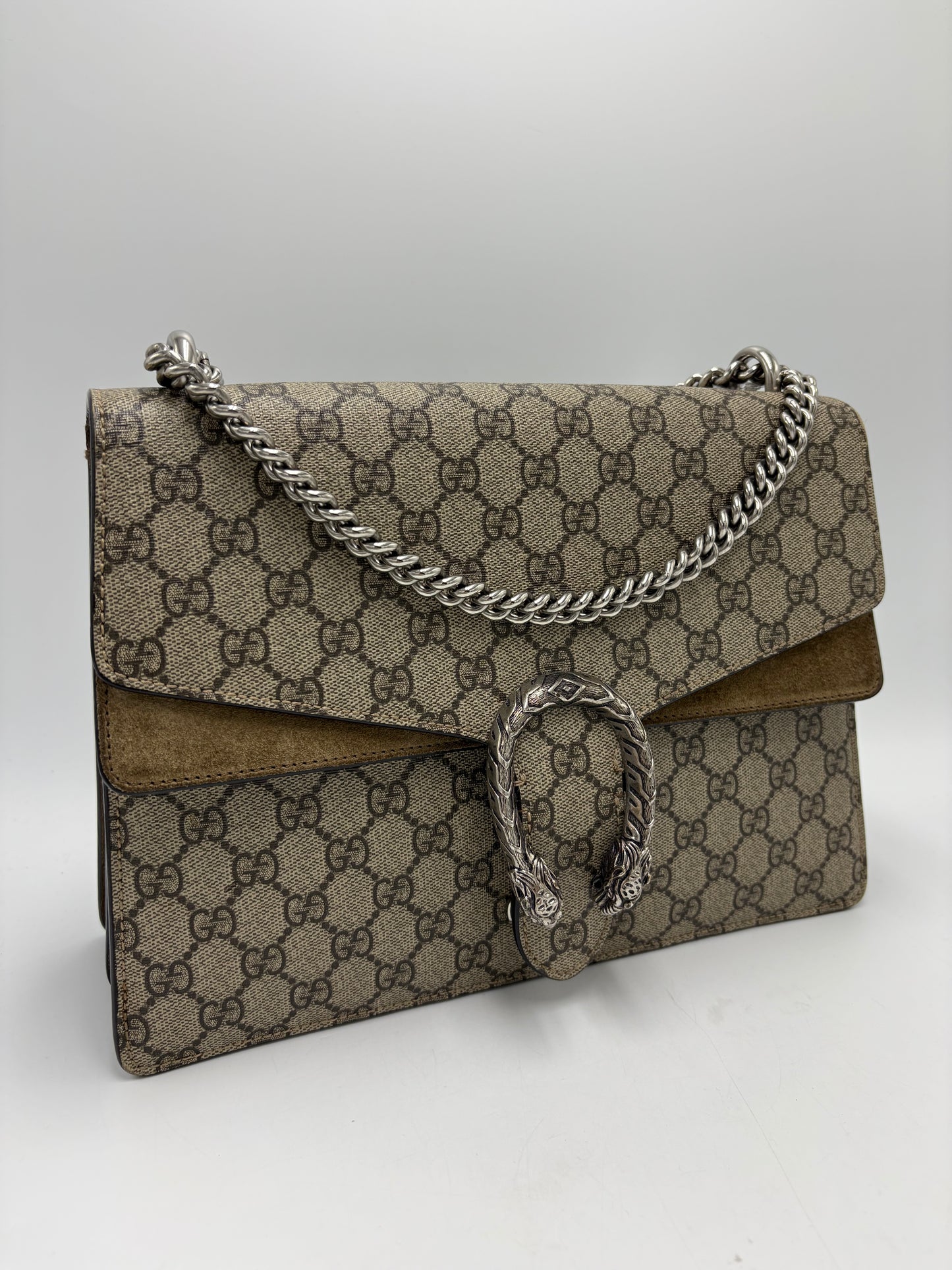Gucci Dionysus GG Supreme Large Luxury Handbag