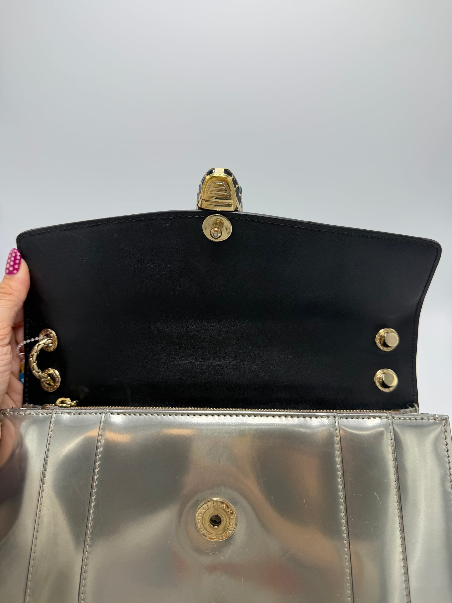 Handbag Luxury Designer By Bvlgari, Size: Medium