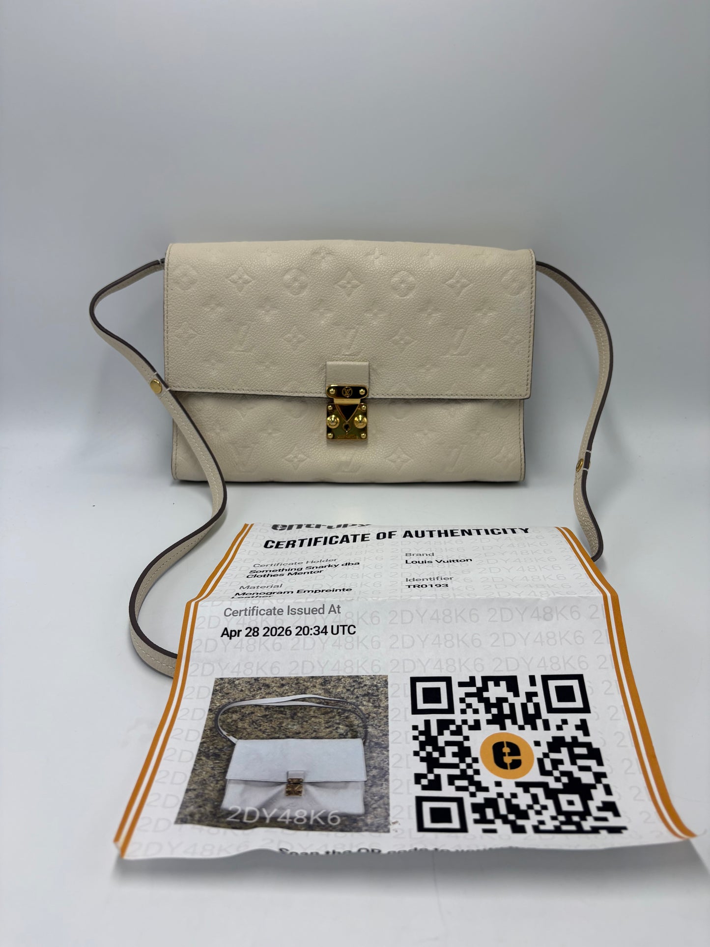 Louis Vuitton Fascinate Empreinte Shoulder bag By Louis Vuitton, Size: Small