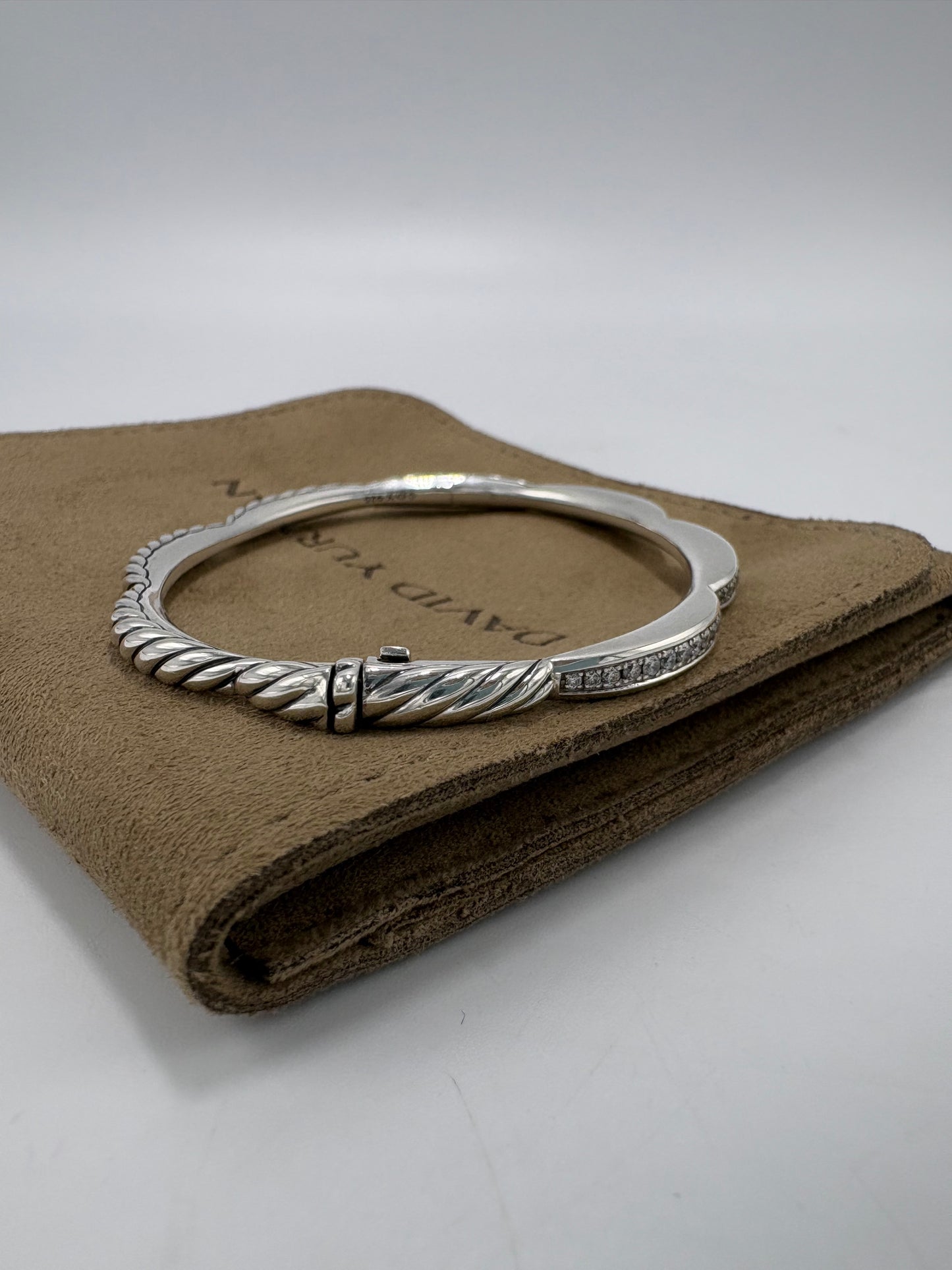 David Yurman Tides 3 Station Diamond Luxury Bracelet
