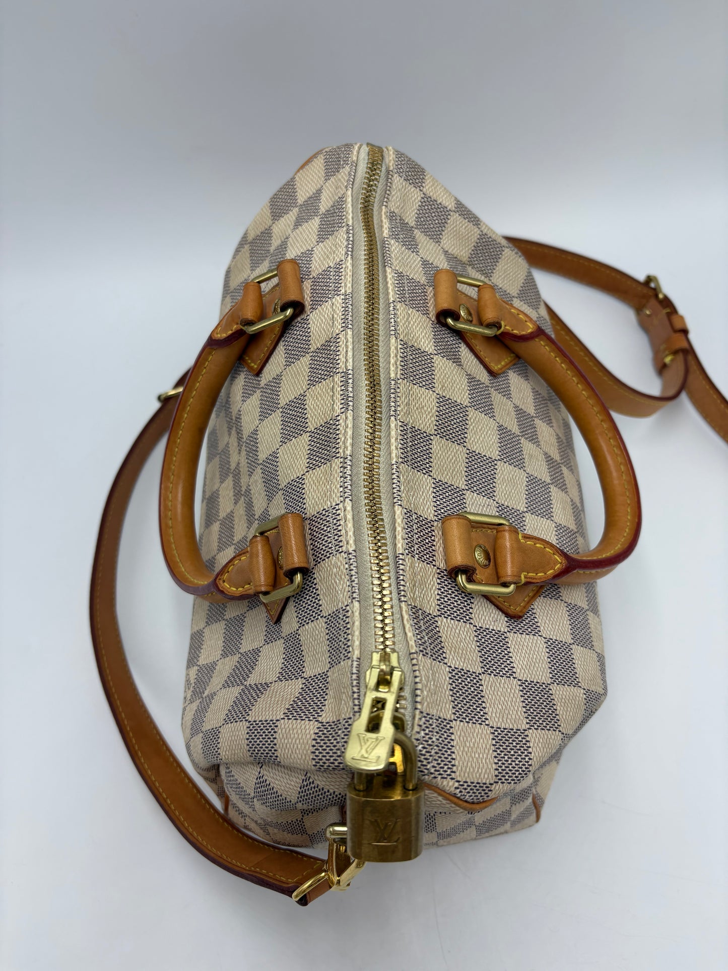 Louis Vuitton Speedy 25 Azur Luxury Handbag