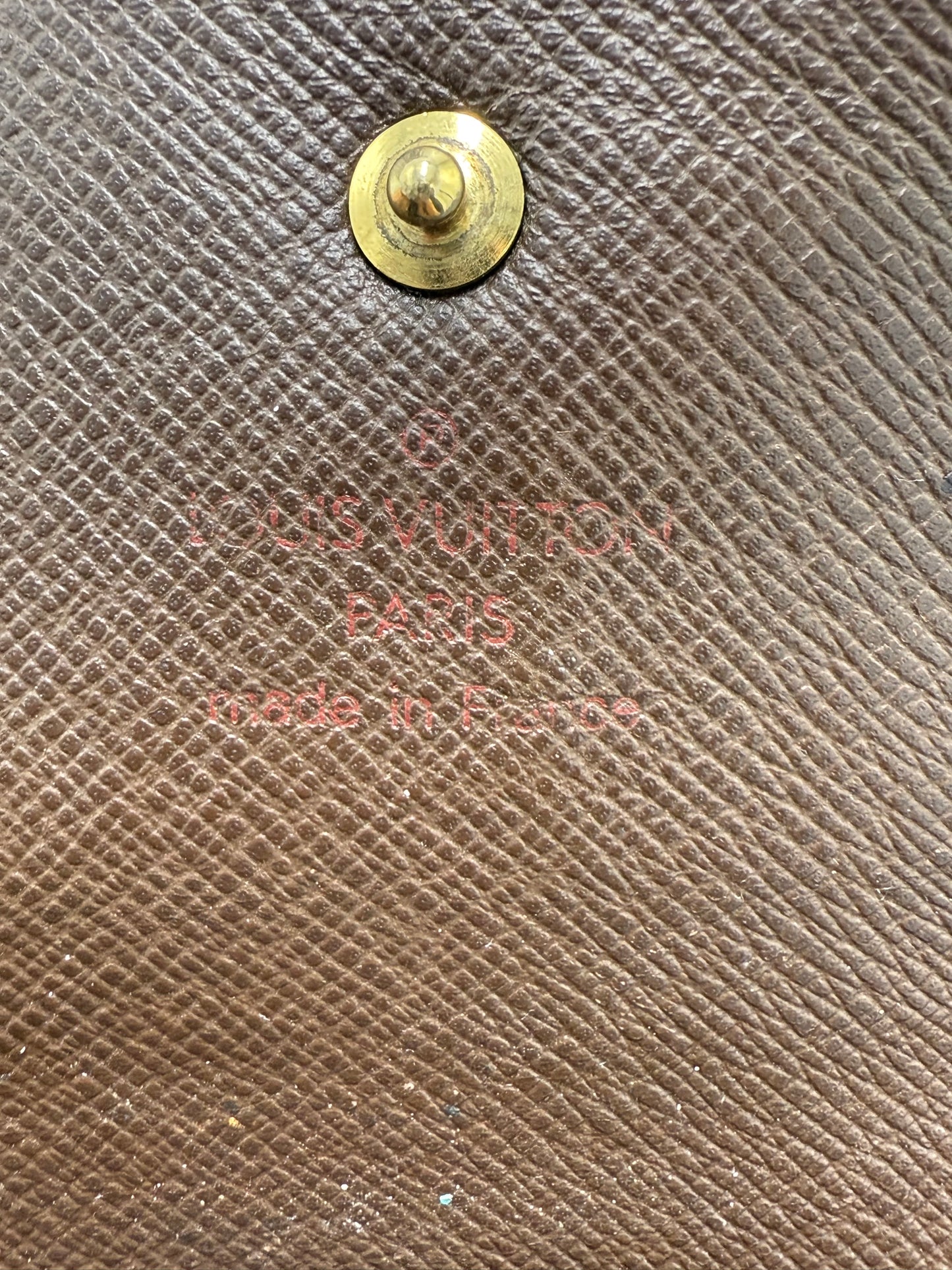Louis Vuitton Sarah Luxury Wallet in Damier Ebene