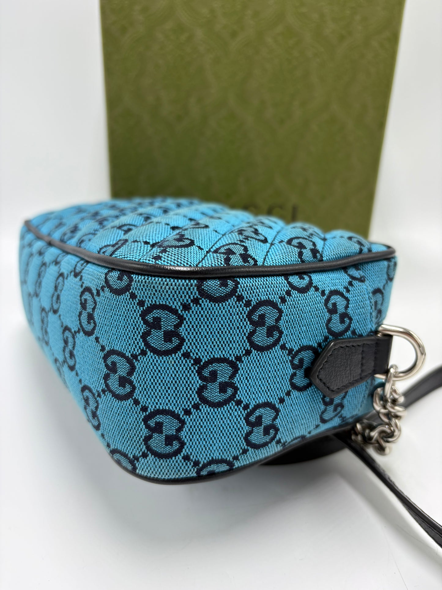 Gucci Monogram Marmont Luxury Handbag in Limited Edition Blue