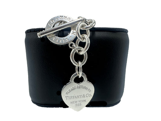 Tiffany & Company 925 Heart Toggle Luxury Designer Bracelet