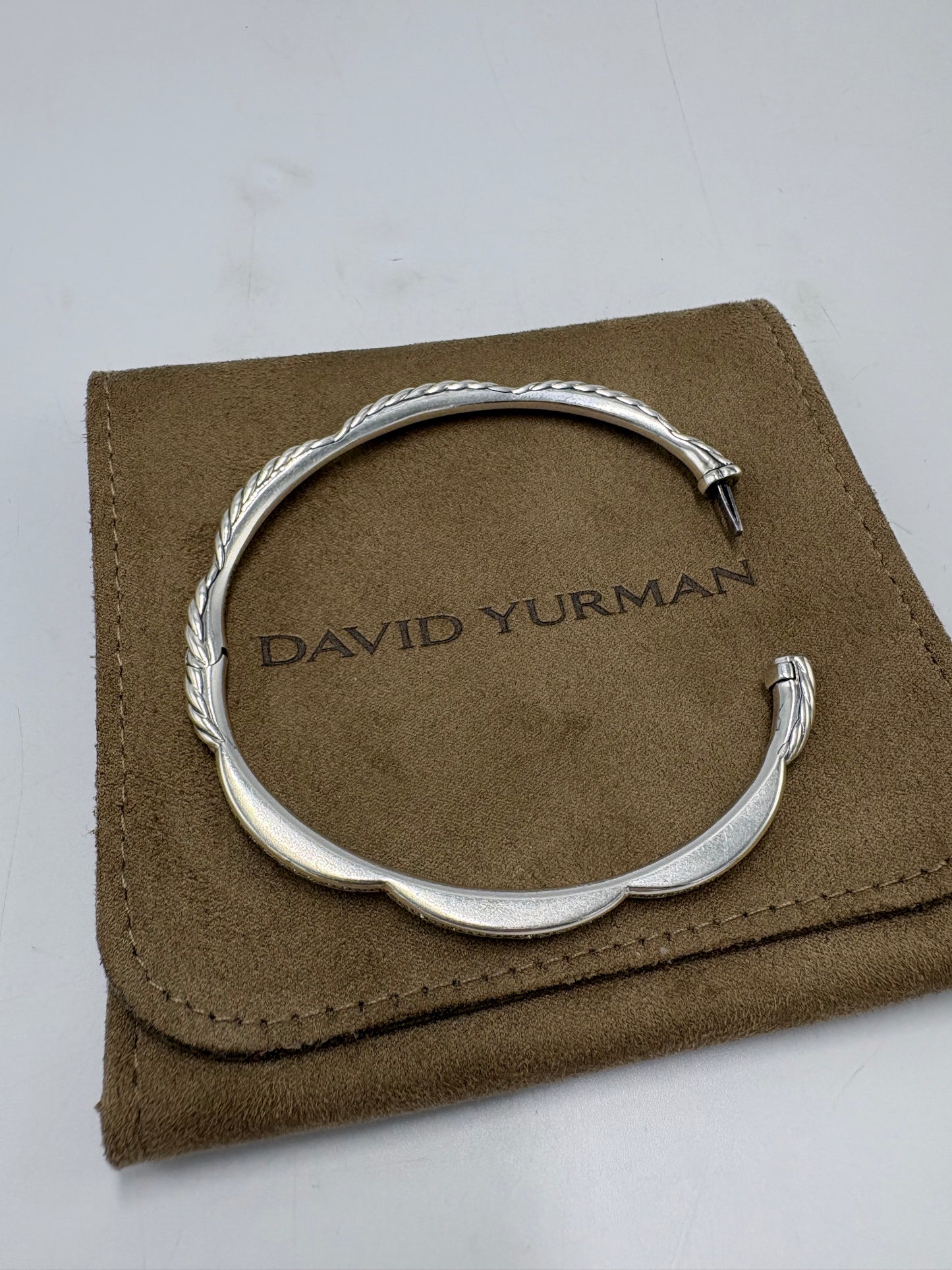 David Yurman Tides 3 Station Diamond Luxury Bracelet