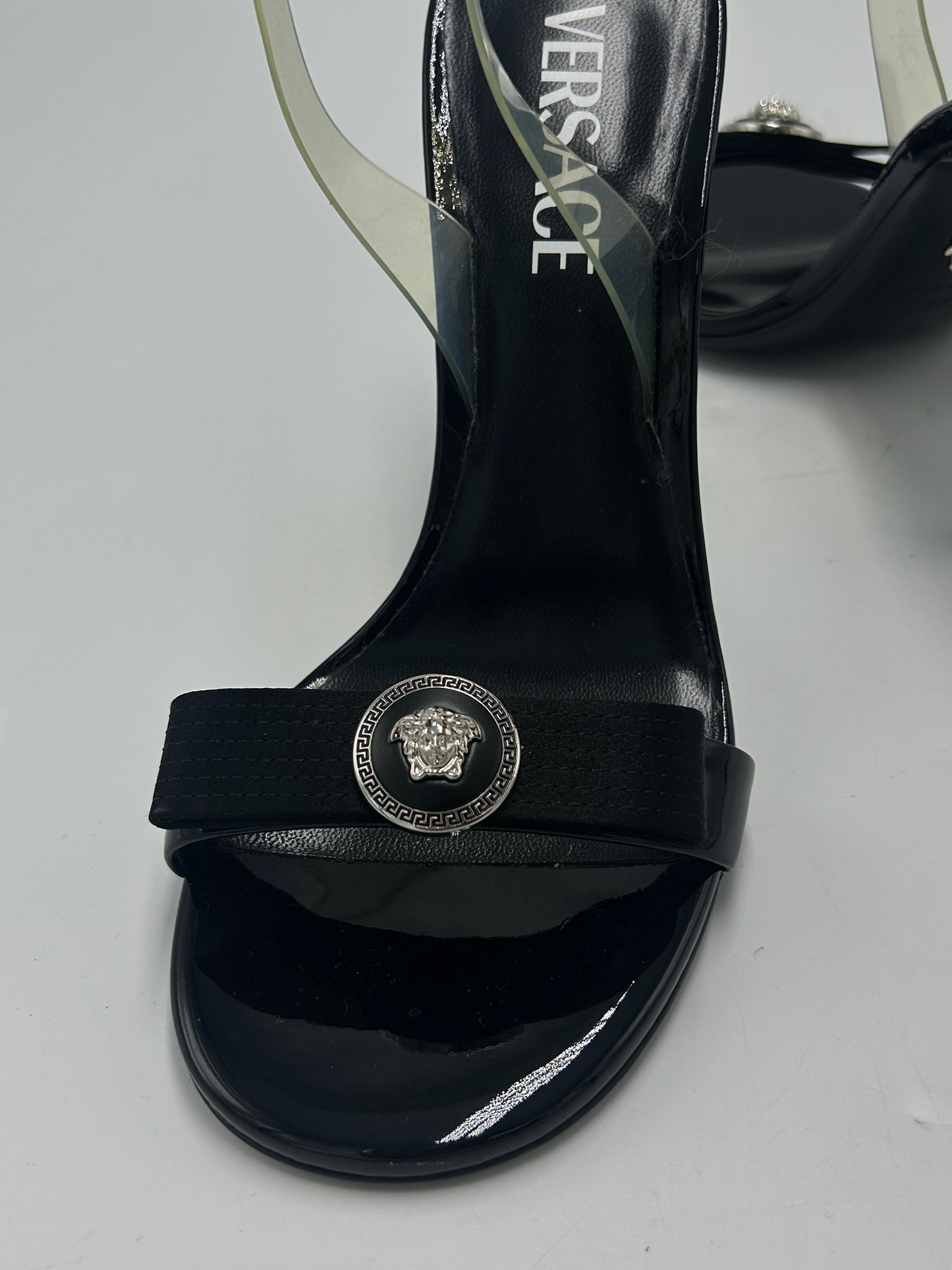 Versace Ribbon Slingbag Designer Luxury Shoes, Size: 7