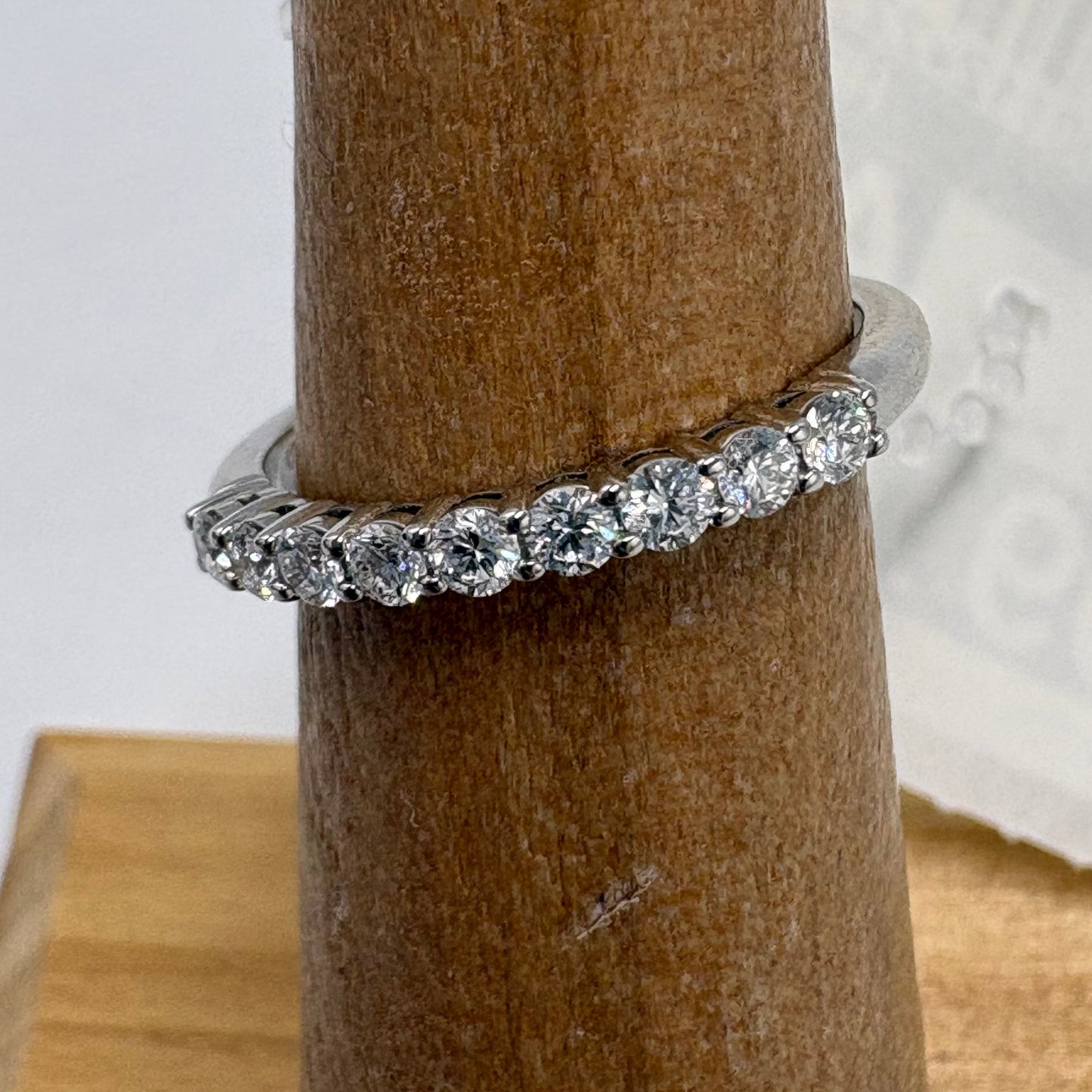 Tiffany & Company Forever Diamond Luxury Ring in Platinum, Size: 5.5