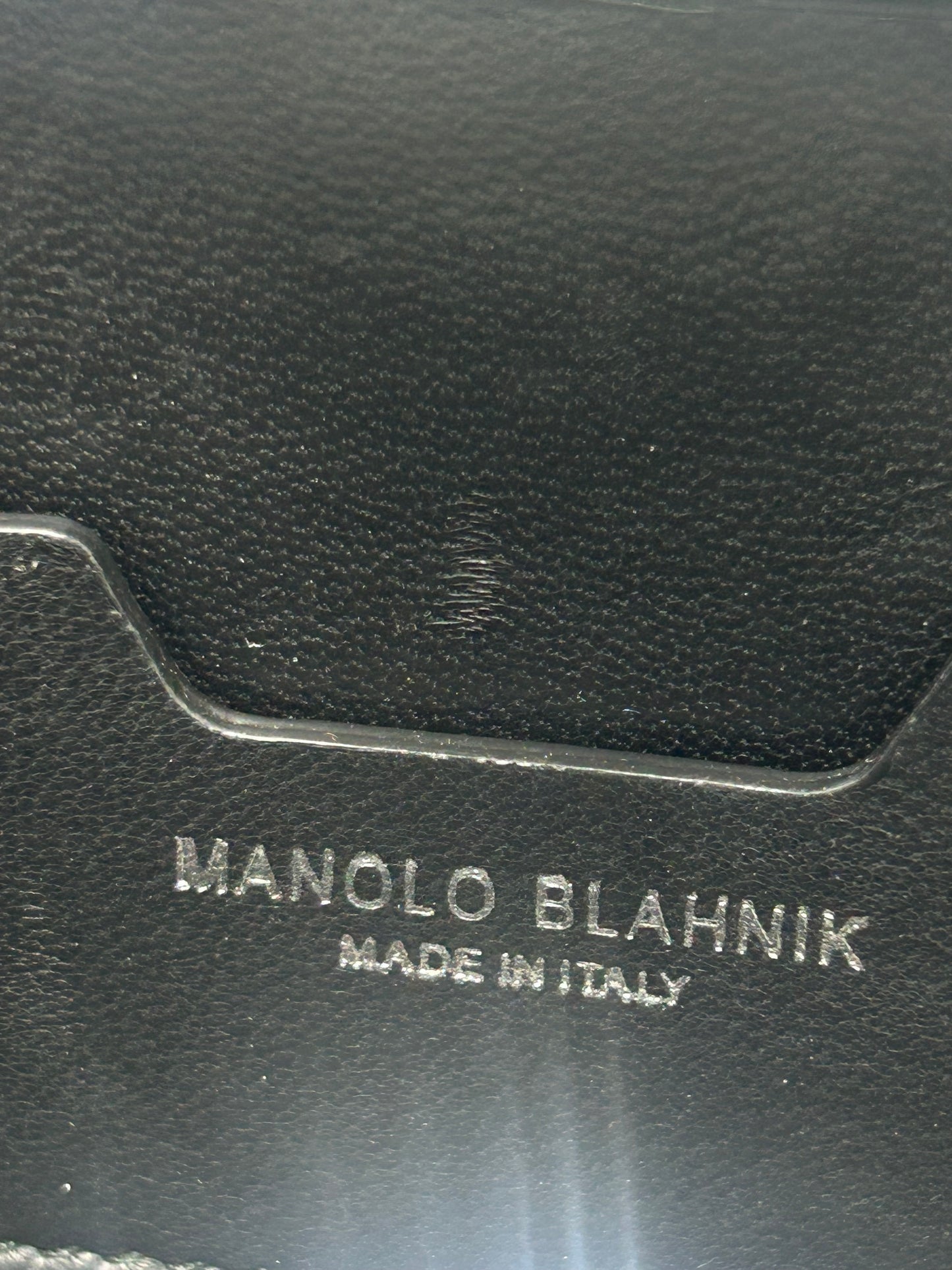 Manolo Blahnik Mina Gunmetal Luxury Designer Clutch Handbag