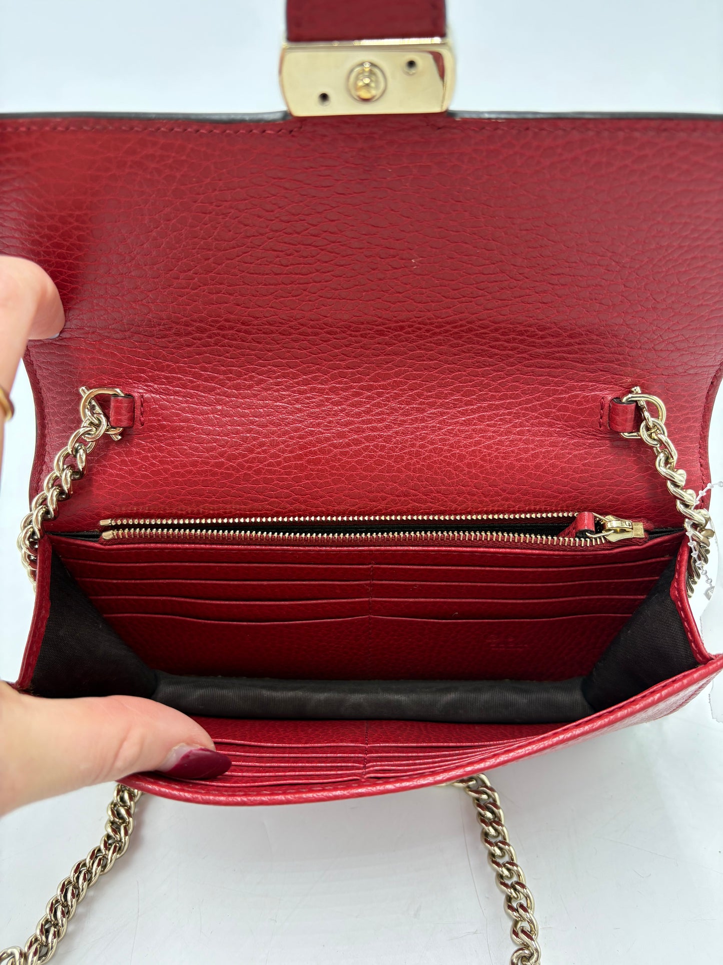 Gucci Interlocking G Chain Luxury Wallet Handbag