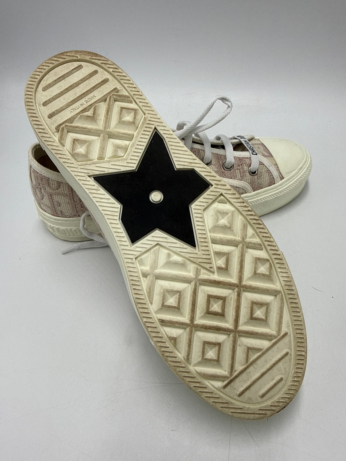 Christian Dior Walk'n'Dior Luxury Sneaker Shoes In Pink, Size: 7.5 (38)