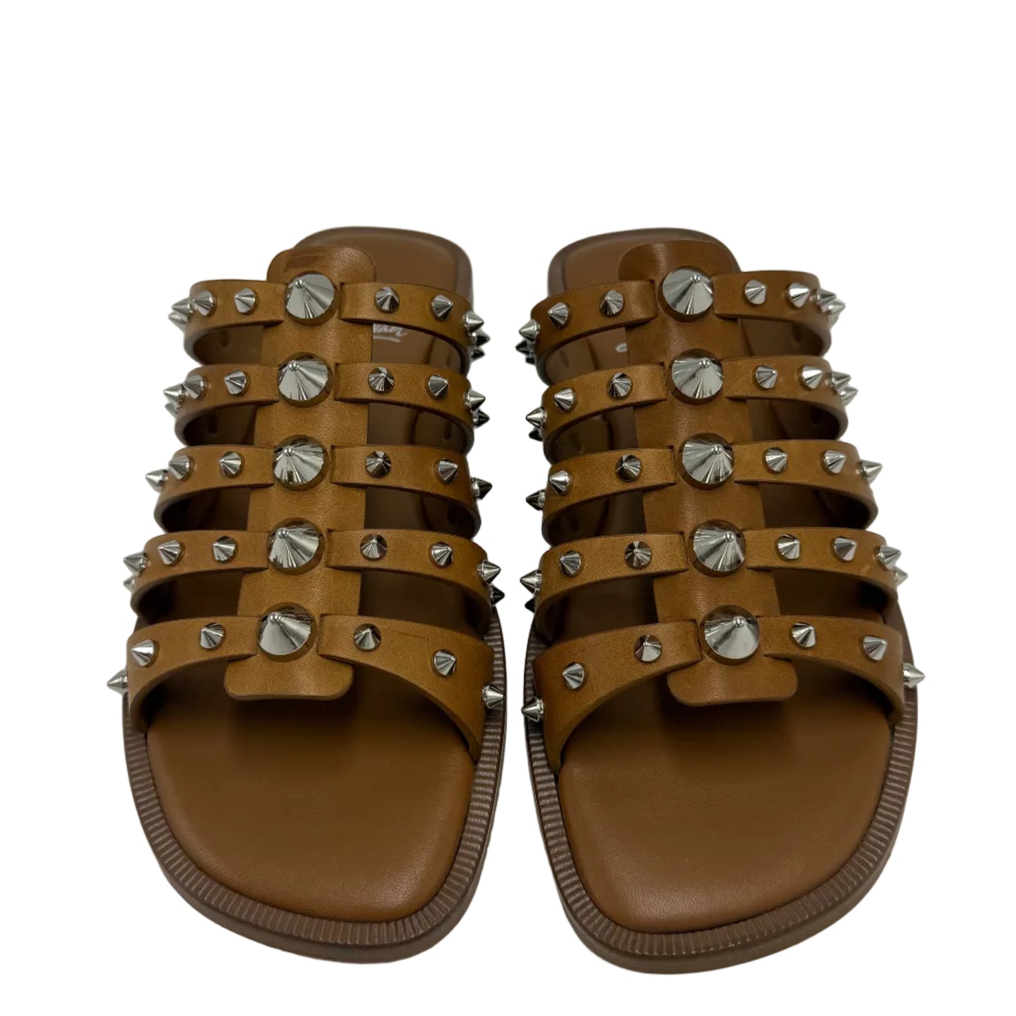 Christian Louboutin Charja Spiked Mule Luxury Sandal, Size: 7.5 (38)