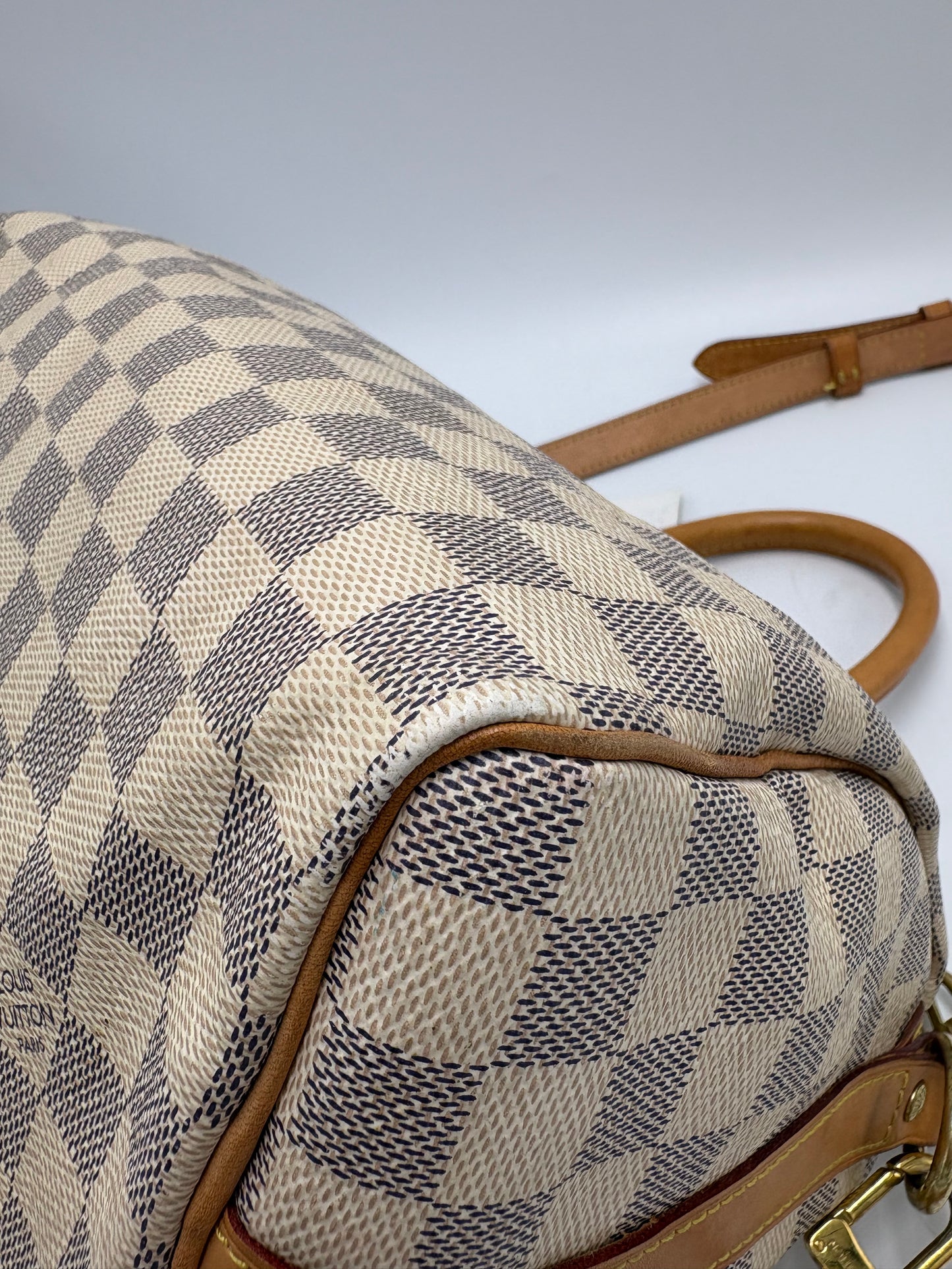 Louis Vuitton Speedy 25 Azur Luxury Handbag