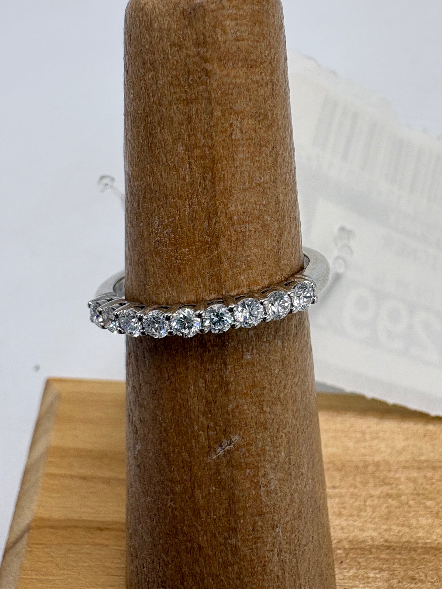 Tiffany & Company Forever Diamond Luxury Ring in Platinum, Size: 5.5
