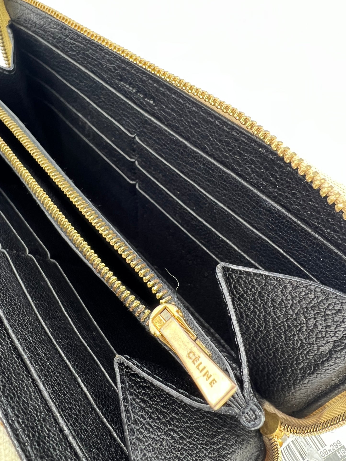 Celine Zip Around Calfskin Designer Wallet