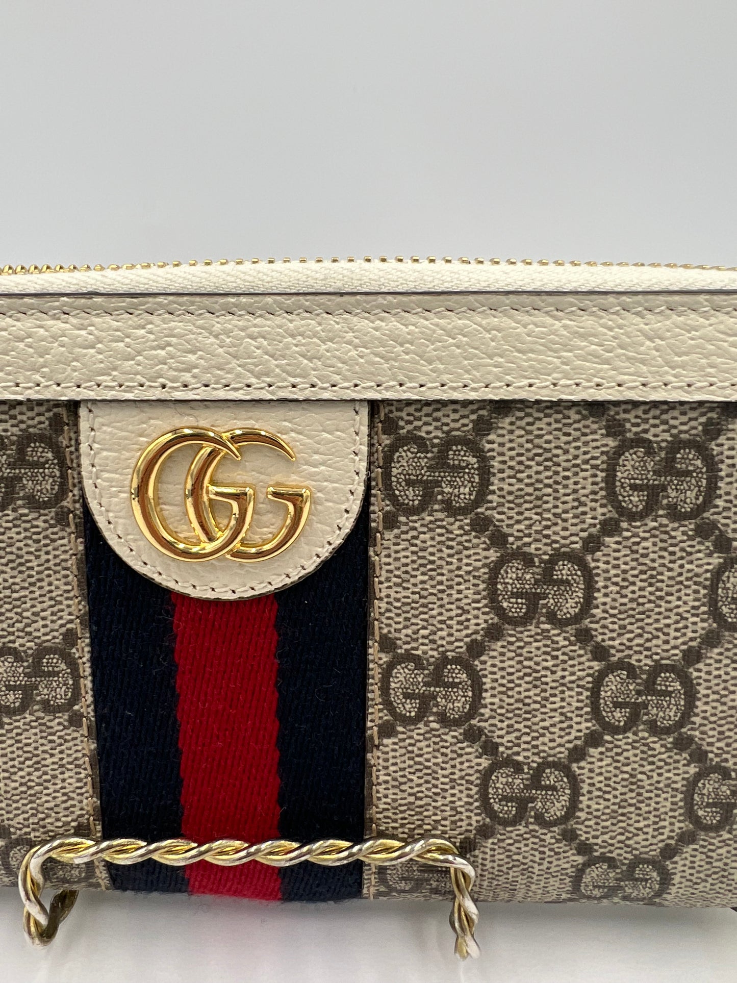 Gucci GG Ophidia Zip Top Designer Wallet