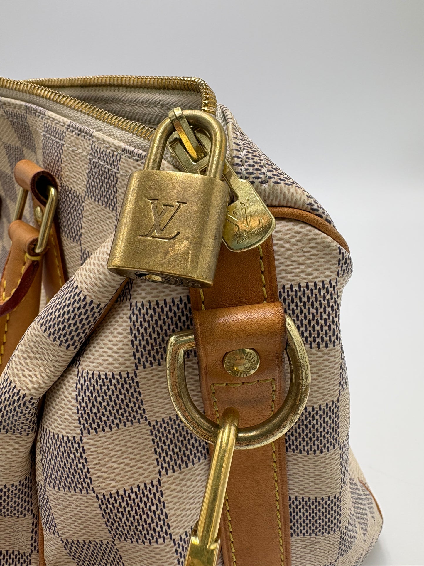 Louis Vuitton Speedy 25 Azur Luxury Handbag