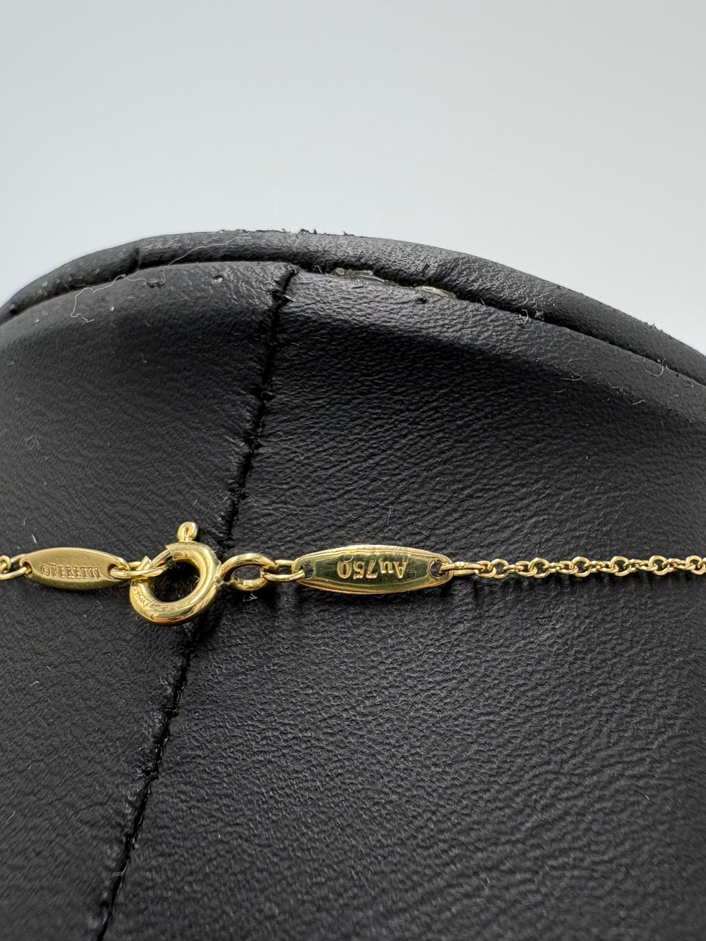 Tiffany & Company 18k Gold Diamond By The Yard Luxury Necklace