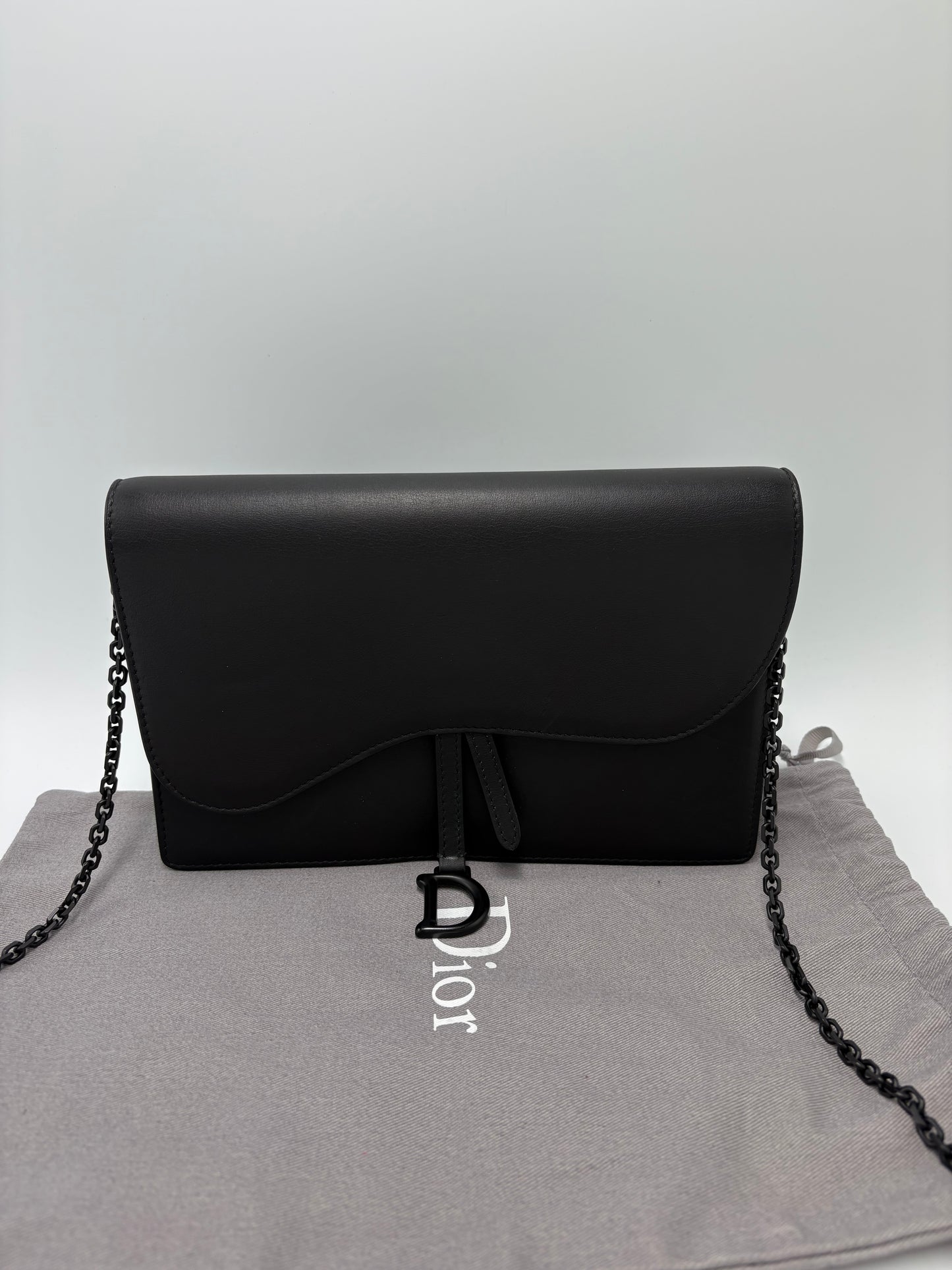Christian Dior Ultra Matte Saddle Chain Luxury Handbag