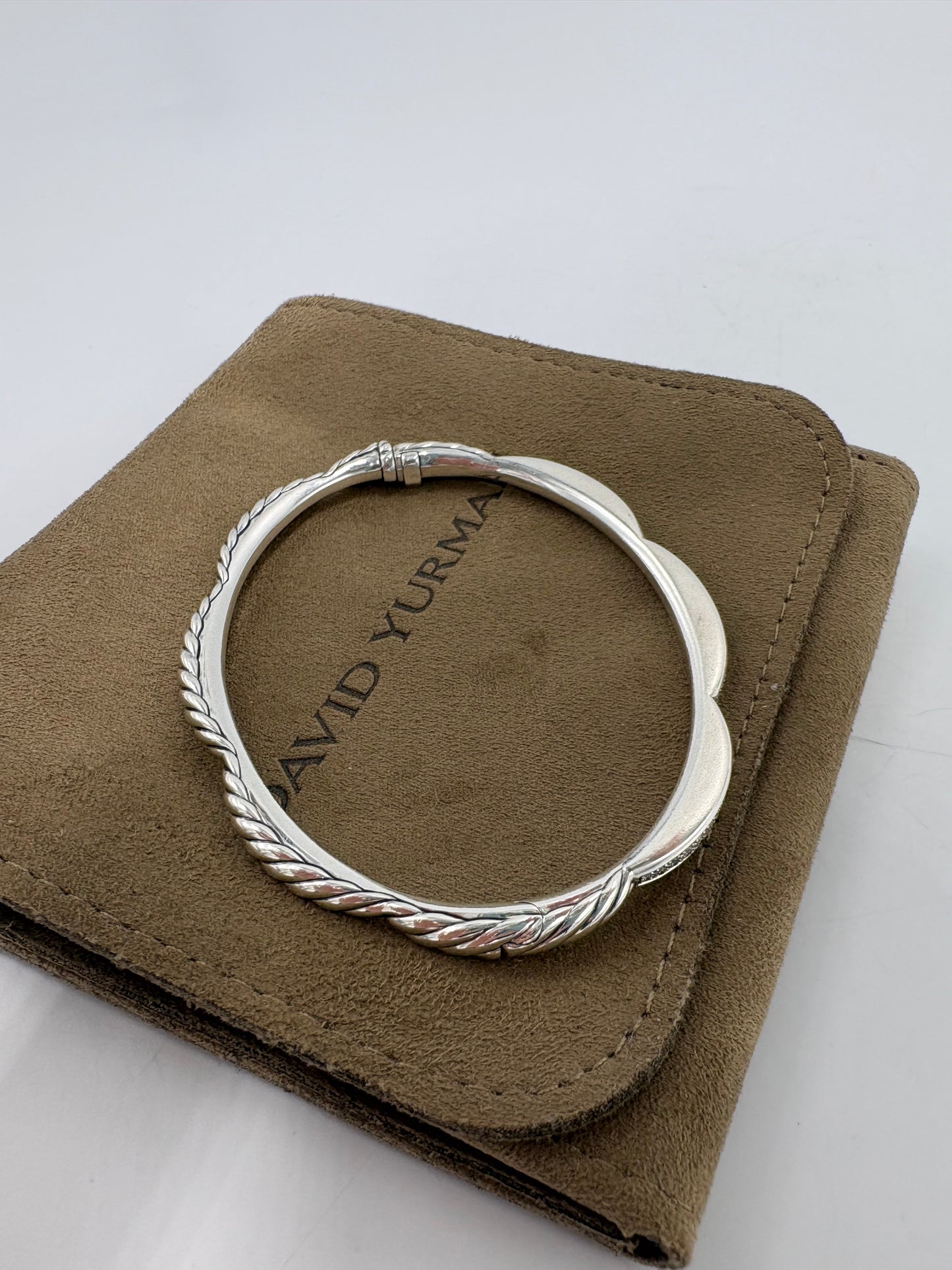 David Yurman Tides 3 Station Diamond Luxury Bracelet
