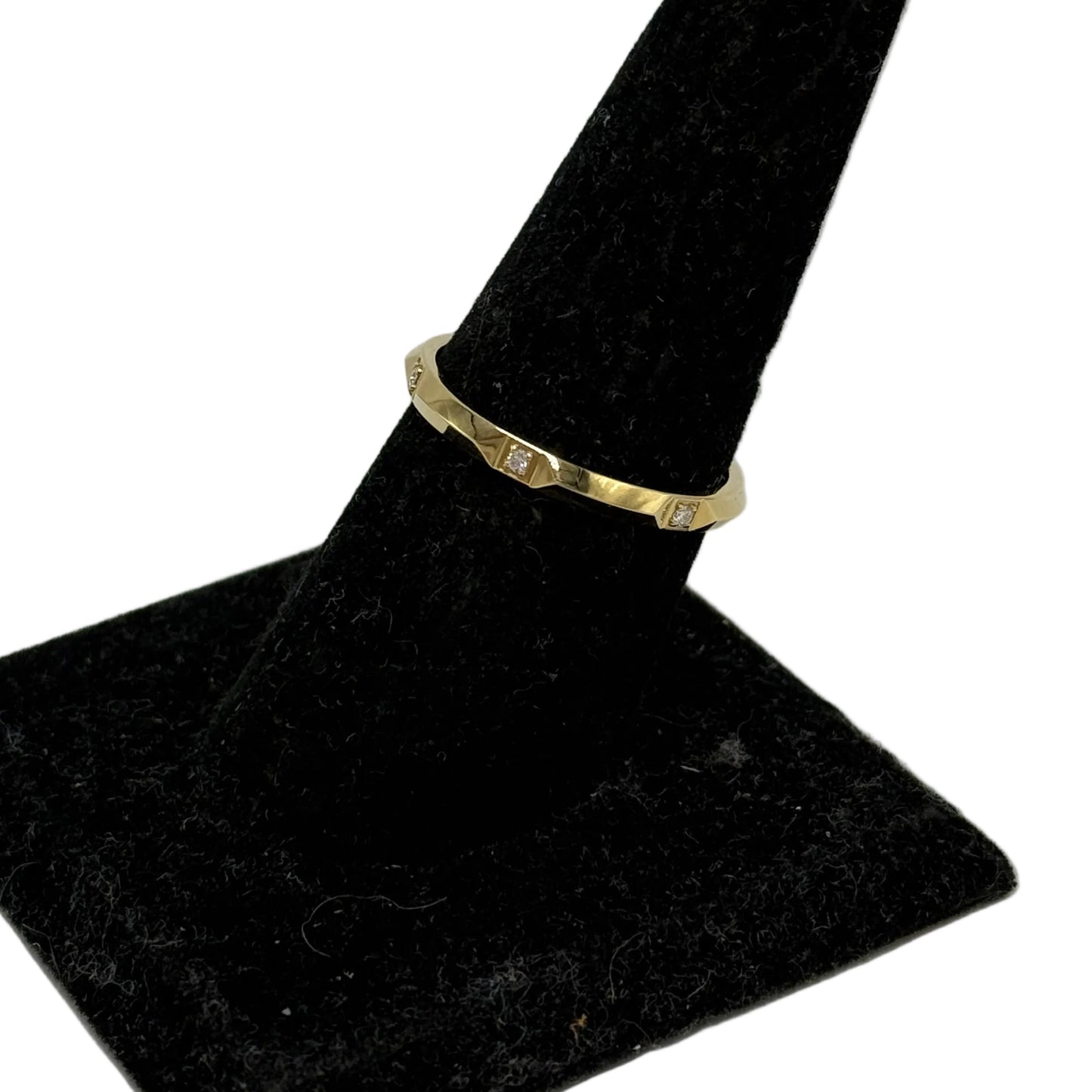 Tiffany & Company True Band Diamond Luxury Ring In 18k Gold , Size: 9.5